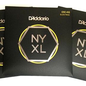 D'Addario 3 Sets of D'Addario NYXL 0946 | Electric Guitar Strings | Super Light Gauge 09-46