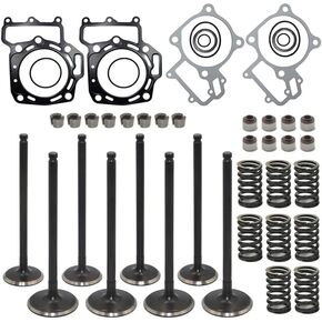 Engine Intake Exhaust Valve Gasket Kit Compatible with Kawasaki Brute Force 750 2005-2022 TERYX 750 2008-2013