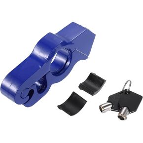 X AUTOHAUX 1 مجموعة دراجة نارية قبضة قفل المقود خنق قفل الأمان قابل للتعديل مكافحة سرقة دراجة المقود قفل لحماية الخاص بك الشارع ATV الترابية دراجة الأزرق in Kuwait