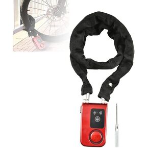 Bluetooth Chain Lock, Smart Waterproof Anti-Theft Bicycle Chain Lock with App Control iOS/Android for Bike Motorcycle and Gate