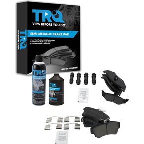 TRQ Brake Pads Compatible with 2001-2010 Chrysler PT Cruiser 2003-2005 Dodge Neon
