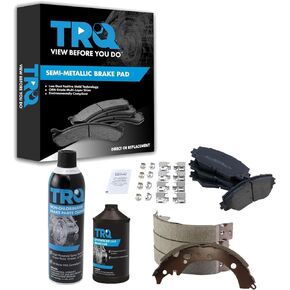 TRQ Brake Pads Compatible with 2008-2014 Scion xD 2009-2015 Toyota Corolla