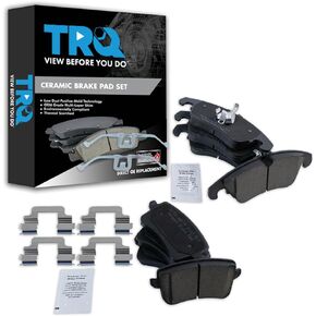 TRQ Brake Pads Compatible with 2008-2017 Audi