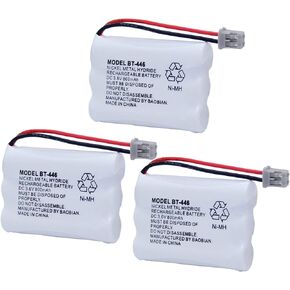 BT-446 BT446 BT-1005 Replacement Battery Compatible with Uniden Cordless Phone BBTY0503001 BT-1004 GE-TL26402 BT-504 CPH-488B Handset Phone Rechargeable 3.6V 800mAh (4 Pack)