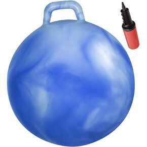 WALIKI Adult Size Hopper Ball | Jumping Ball | Hopping Ball | Bouncy Ball with Handles | Blue 29"