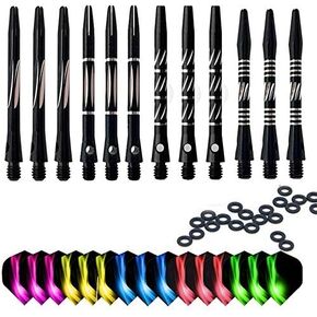 مهاوي السهام المصنوعة من الألومنيوم 12/15/18 قطعة-أعمدة السهام مع حلقات دائرية in Kuwait