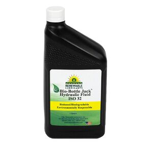 81633 Bio-Bottle Jack ISO 32 Hydraulic Lubricant, 1 Gallon Jug yellow