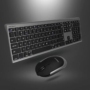 Macally Wireless Bluetooth Keyboard and a Wireless Bluetooth Mouse, Great for Working at Home