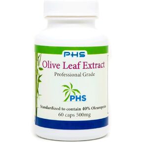 Pacific Health Sciences 500 mg Olive Leaf Extract 40% Plus 100mg Organic Olive Leaf