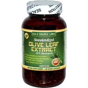 Organic Olive Leaf Extract Capsules - Pure Organic Olive Leaf Plus Standardized Oleuropein Extract, 90 Vegetarian Caps, 400 mg Maximum Strength Complex for Immune Health