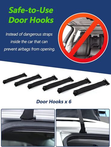 حقيبة نقل البضائع على سطح السيارة من جاسادار، 21 قدم مكعب، 100% مقاومة للماء 900D شديدة التحمل على سطح السيارة لجميع المركبات مع/بدون رف، حصيرة مضادة للانزلاق، 6 خطافات للأبواب، شريطين إضافيين - أسود وأخضر in Kuwait