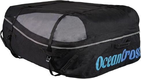 Roof Luggage Bag Roof Cargo Carry Bag 600D Oxford Cloth Waterproof Heavy Duty, Suitable for Car with/Without Luggage Rack - Loop Reinforced Straps, Handbag, Combination Lock, Anti-Slip Mat in Saudi Arabia