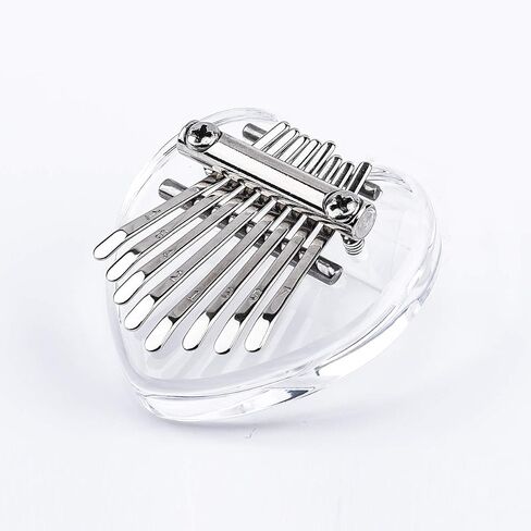 8 Key Mini Kalimba Thumb Piano Finger Percussion Keyboard Mini kalimba key ring (Crystal cat shape) in Saudi Arabia