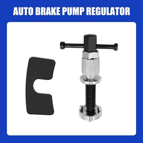 1 PC Car Brake Caliper Compression Tool, Hex Head Metal Vehicle Disc Brake Caliper Piston Replacement, Universal High-Precision Automotive Brake Adjustment Accessories (Silver & Black) in Saudi Arabia