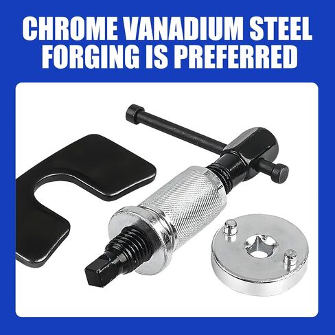 1 PC Car Brake Caliper Compression Tool, Hex Head Metal Vehicle Disc Brake Caliper Piston Replacement, Universal High-Precision Automotive Brake Adjustment Accessories (Silver & Black) in Saudi Arabia
