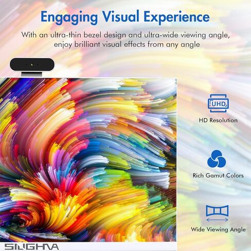 كمبيوتر مكتبي الكل في واحد مقاس 24 بوصة، معالج Intel i7 رباعي النواة بنظام التشغيل Windows 11، وذاكرة وصول عشوائي سعتها 16 جيجابايت، ومحرك أقراص SSD سعة 512 جيجابايت، ووظيفة الشحن اللاسلكي، ولوحة مفاتيح وماوس سلكية، ومكبر صوت RGB وكاميرا ويب، أبيض (i7/16G in Kuwait