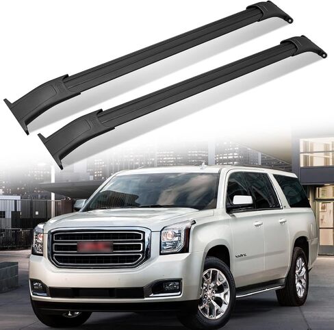 Max Loading 220LB Heavy Duty Aluminum Roof Rack Cross Bar Compatible with 2015-2020 GMC Yukon & Yukon XL, Chevrolet Suburban & Tahoe, Cadillac Escalade & Escalade ESV Heavy Duty Roof Rails Crossbar in Saudi Arabia