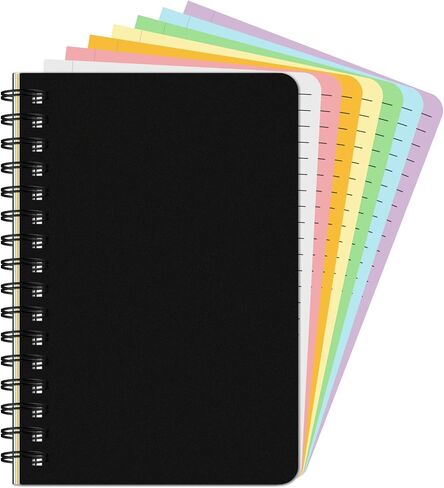 3 Pack Spiral Notebook, Colored Lined College Ruled Paper, 105 Sheets/210 Pages, 6" x 8.5" in Saudi Arabia