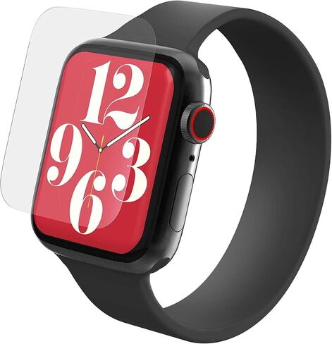 ZAGG InvisibleShield Ultra Clear - واقي شاشة فيلم - مصنوع لساعة Apple Watch Series 6، SE (2020)، Series 5 وSeries 4 (40 ملم) - شفاف (200206860) in Saudi Arabia