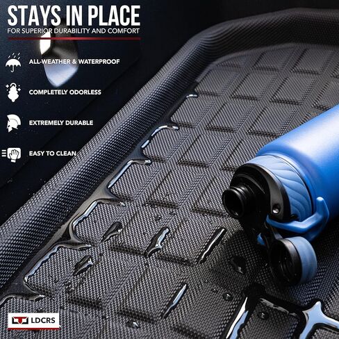 سجادات صندوق السيارة الأمامي من Tesla Model Y وسجاد صندوق السيارة الخلفي الفرعي 2024 2023 2022 2021 - سجادات صندوق السيارة الخلفي لجميع الأحوال الجوية - سجادات صندوق السيارة الخلفي المقاومة للماء ثلاثية الأبعاد بدون شعار - بطانات شديدة التحمل غير قابلة لل in Kuwait