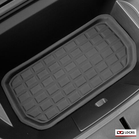 سجادات صندوق السيارة الأمامي من Tesla Model Y وسجاد صندوق السيارة الخلفي الفرعي 2024 2023 2022 2021 - سجادات صندوق السيارة الخلفي لجميع الأحوال الجوية - سجادات صندوق السيارة الخلفي المقاومة للماء ثلاثية الأبعاد بدون شعار - بطانات شديدة التحمل غير قابلة لل in Kuwait