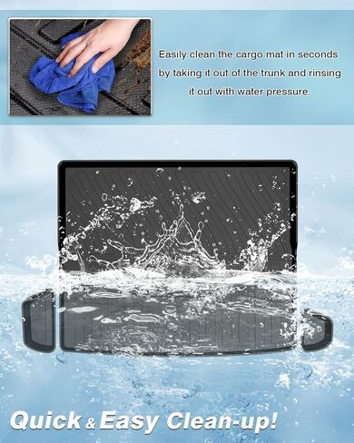 Mixsuper Cargo Liner for Tahoe 2015-2020, Trunk Mat for Tahoe Accessories All Weather Cargo Mat Rear Trunk Liner Black in Kuwait