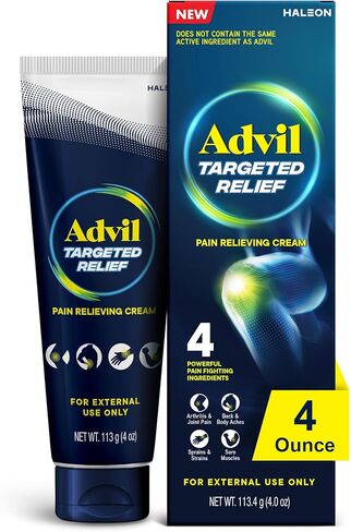 Advil Targeted Relief Pain Relieving Cream, Up to 8 Hours of Powerful Relief of Joint Pain, Lower Back Pain and Muscle Pain - 4 oz in Kuwait