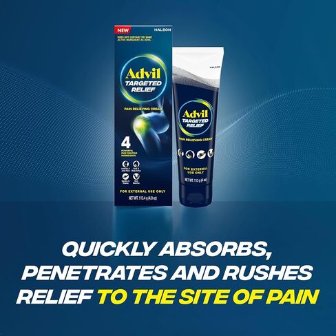 Advil Targeted Relief Pain Relieving Cream, Up to 8 Hours of Powerful Relief of Joint Pain, Lower Back Pain and Muscle Pain - 4 oz in Kuwait