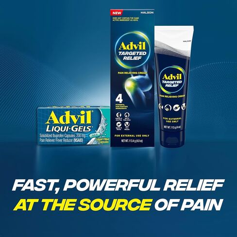 Advil Targeted Relief Pain Relieving Cream, Up to 8 Hours of Powerful Relief of Joint Pain, Lower Back Pain and Muscle Pain - 4 oz in Kuwait