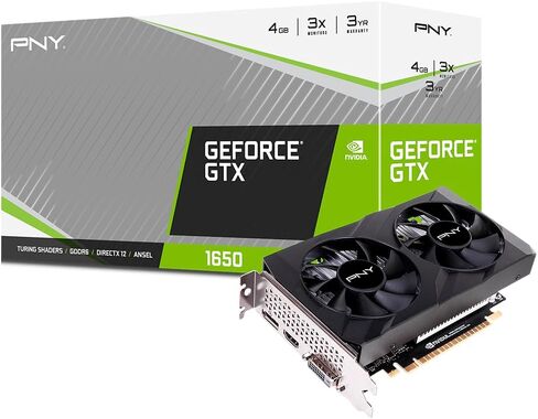 PNY GeForce® GTX 1650 4GB GDDR6 Verto Dual Fan Graphics Card in Saudi Arabia