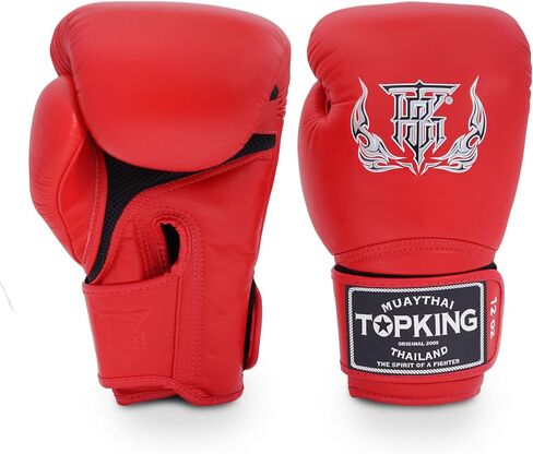 Top King Super Air Breathable Leather Gloves Muay Thai Boxing Gloves for Training or Sparring - 8oz, 10oz, 12oz, 14oz, 16oz in Kuwait