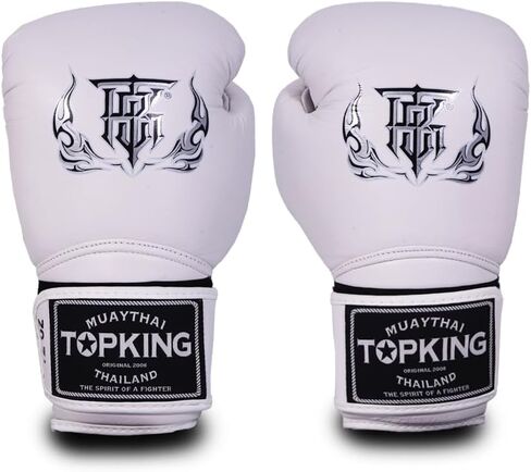Top King Super Air Breathable Leather Gloves Muay Thai Boxing Gloves for Training or Sparring - 8oz, 10oz, 12oz, 14oz, 16oz in Kuwait