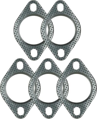5 PCS 2.16 inch 2-Bolt Exhaust Flange Gasket Turbo/Manifold/Header Down/Dump Pipe Flange, High Temperature Graphite for Headers, Catback, Axleback, MLSG High Temp Exhaust Gasket (55mm) in Saudi Arabia