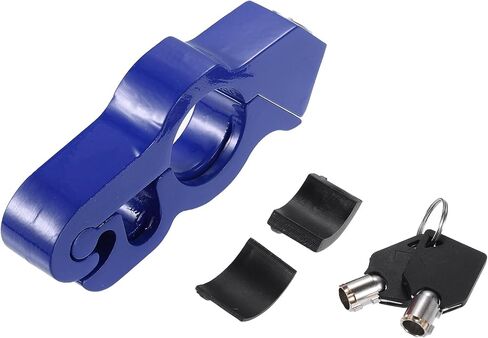 X AUTOHAUX 1 مجموعة دراجة نارية قبضة قفل المقود خنق قفل الأمان قابل للتعديل مكافحة سرقة دراجة المقود قفل لحماية الخاص بك الشارع ATV الترابية دراجة الأزرق in Kuwait