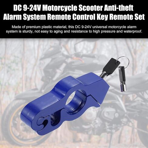 X AUTOHAUX 1 مجموعة دراجة نارية قبضة قفل المقود خنق قفل الأمان قابل للتعديل مكافحة سرقة دراجة المقود قفل لحماية الخاص بك الشارع ATV الترابية دراجة الأزرق in Kuwait