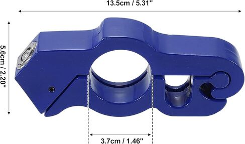 X AUTOHAUX 1 مجموعة دراجة نارية قبضة قفل المقود خنق قفل الأمان قابل للتعديل مكافحة سرقة دراجة المقود قفل لحماية الخاص بك الشارع ATV الترابية دراجة الأزرق in Kuwait