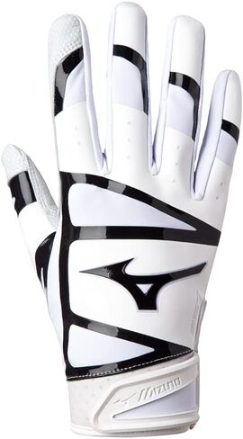 Mizuno F-257 Women's Softball Batting Gloves | Pair | Full Grain Leather Palm | AirMesh Inserts | QuikAdjust Wrist Tab in Saudi Arabia