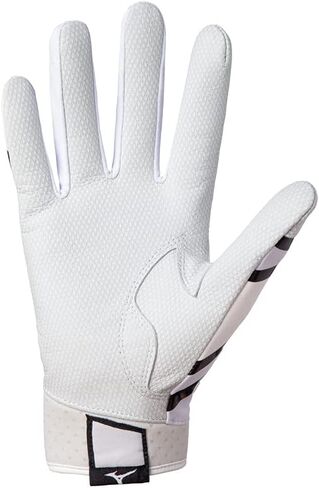 Mizuno F-257 Women's Softball Batting Gloves | Pair | Full Grain Leather Palm | AirMesh Inserts | QuikAdjust Wrist Tab in Saudi Arabia
