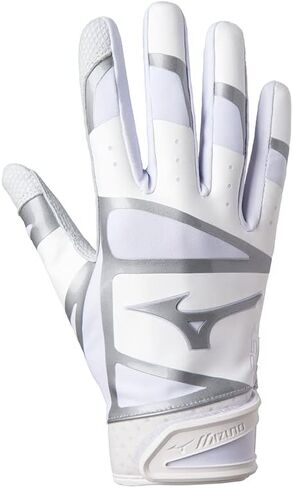 Mizuno F-257 Women's Softball Batting Gloves | Pair | Full Grain Leather Palm | AirMesh Inserts | QuikAdjust Wrist Tab in Saudi Arabia