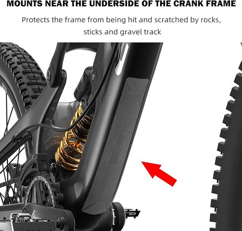 High Impact Bicycle Frame Guard, Mountain Bike Down Tube Frame Protector, MTB Bicycle Frame Tape - Protects Your Bike from Scratches and Dings in Saudi Arabia