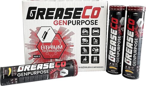 أنبوب شحم الليثيوم للأغراض العامة | خرطوشة الشحوم لمسدس الشحوم | جرار | سيارات | الكرة المشتركة | جزازة | ارتفاع درجة الحرارة | مسارات الأبواب | العنبر | علبة شحم 10 انابيب | نلجي 2 | الغرض العام in Kuwait