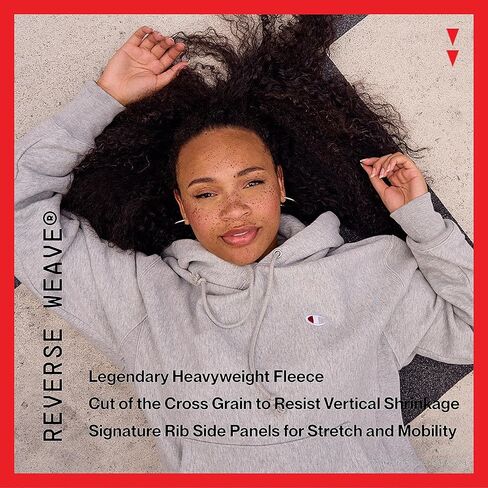 Champion Women's Hoodie, Reverse Weave Oversized Hoodie, Heavyweight Fleece Sweatshirt for Women in Kuwait