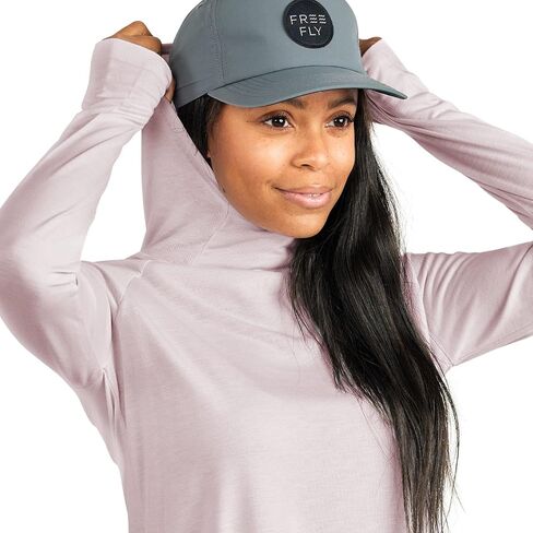 Free Fly Women's Bamboo Lightweight Hoodie - Quick Dry, Breathable Performance Outdoor Shirt with Sun Protection - UPF 40+ in Saudi Arabia