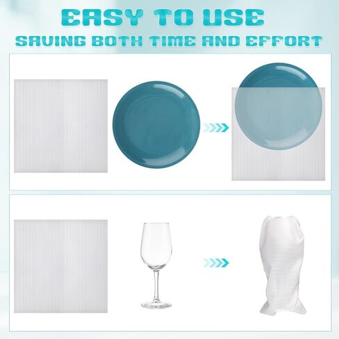 400 Pcs Cushion Foam Pouches 4 Sizes For Dish Packing Shipping and Packing Supplies for Moving Foam Sheets Packing Moving Shipping, 14 x 14 Inch, 12 x 12 Inch, 12 x 7.5 Inch, 7.5 x 7.5 Inch in Saudi Arabia