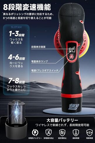 أداة تلميع لاسلكية، مجموعة تلميع عازلة السيارة اللاسلكية مع بطاريتين، أداة تلميع عازلة لتفاصيل السيارة، Pulidora de Autos PGJ-1 in Kuwait