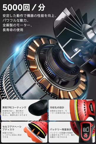 أداة تلميع لاسلكية، مجموعة تلميع عازلة السيارة اللاسلكية مع بطاريتين، أداة تلميع عازلة لتفاصيل السيارة، Pulidora de Autos PGJ-1 in Kuwait