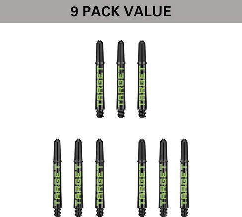Target Darts Pro Grip Tag Shaft (9 Pack) Dart Shaft Multipack, Professional Dart Accessories, Dart Shaft Set in Saudi Arabia