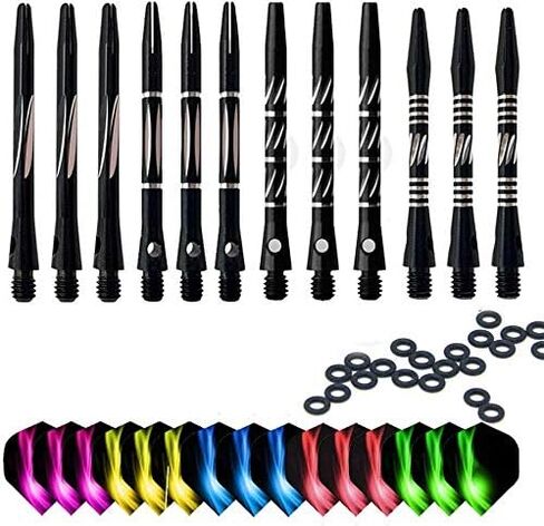 مهاوي السهام المصنوعة من الألومنيوم 12/15/18 قطعة-أعمدة السهام مع حلقات دائرية in Kuwait