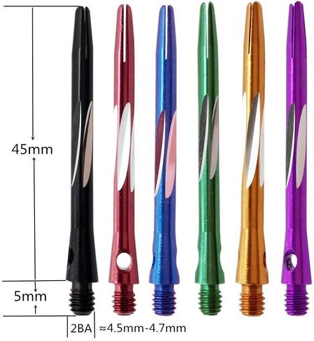 Dart shafts Aluminium 12/15/18pcs-alu Dart shafts mit O-Rings in Saudi Arabia