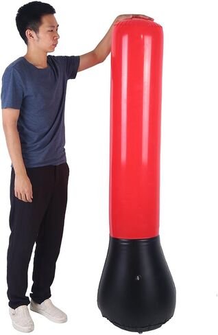Inflatable Punching Bag, Standing Home Inflatable Punching Tower Bag Boxing Training Pump Fitness Tool for Adult/Kids Relieving Pressure Body Building (Height : 59.06") in Saudi Arabia